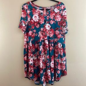 floral honeyme curvy dress size L